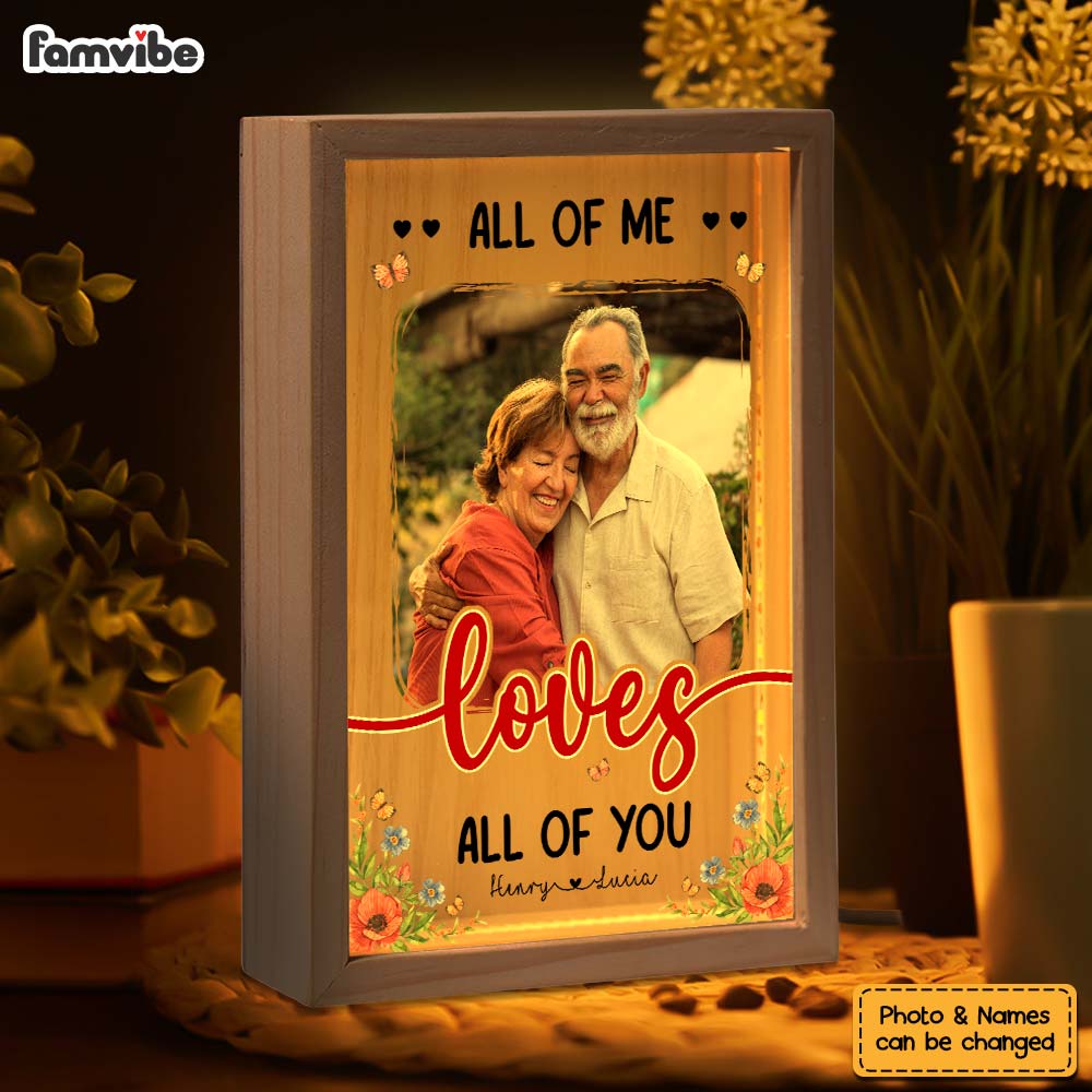 Personalized Couple Gift All Of Me Picture Frame Light Box 31360 Primary Mockup