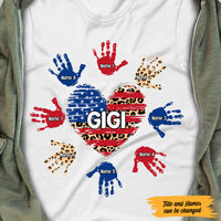 Personalized Mom Grandma Heart T Shirt MY241 95O47 thumb 1