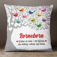 Personalized Danish Mor Mormor Family Tree Mom Grandma Pillow AP71 65O53 (Insert Included) thumb 1