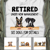 Personalized Dog Mom Retirement Wine T Shirt OB263 95O60 thumb 1
