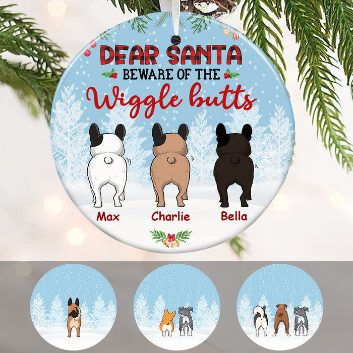 Personalized Wigglebutt Dog Christmas  Ornament OB84 85O57 1