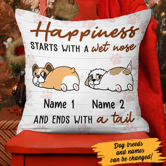 Personalized Dog Wet Nose  Pillow NB302 85O60 (Insert Included) 1