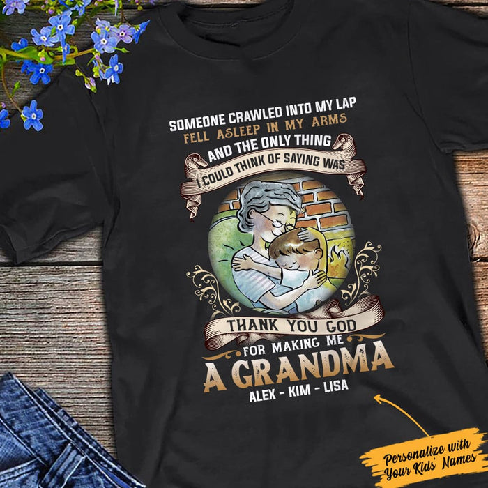 Personalized Grandma Thank You God T Shirt JN155 81O34 1