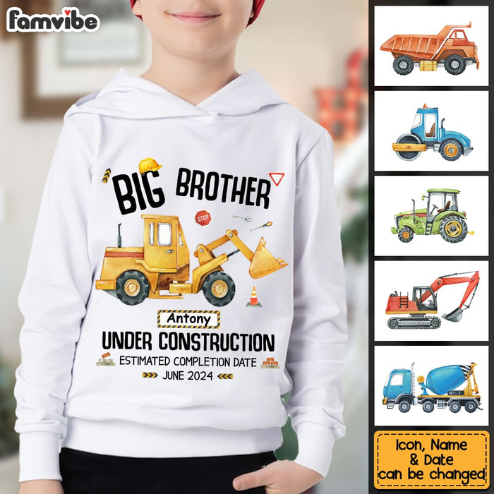 Personalized Gift For Grandson Big Brother pregnancy Announcement Kid T Shirt - Kid Hoodie - Kid Sweatshirt 30396 1