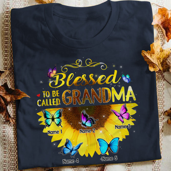 Personalized Blessed To Be Called Grandma T Shirt AP71 73O57 1