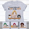 Personalized Cat Mom French Maman De Chat T Shirt AP165 26O53 1