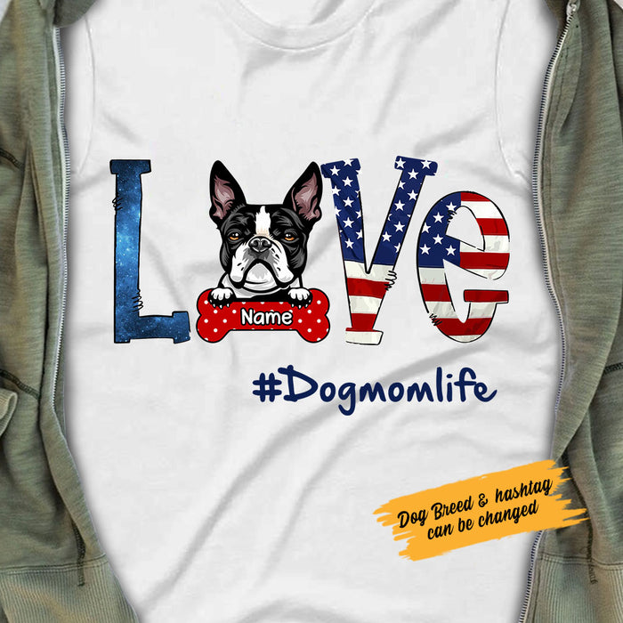 Personalized Dog Mom Life T Shirt MY52 73O58 1