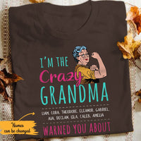 Personalized Crazy Grandma T Shirt JN93 95O65 thumb 1