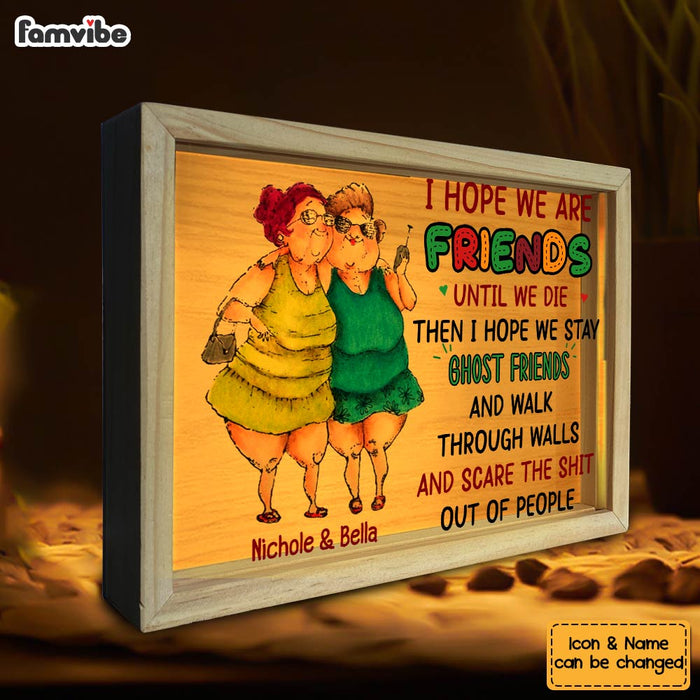 Personalized Old Friend Smile A Lot More Upload Photo Picture Frame Light Box 31553 1