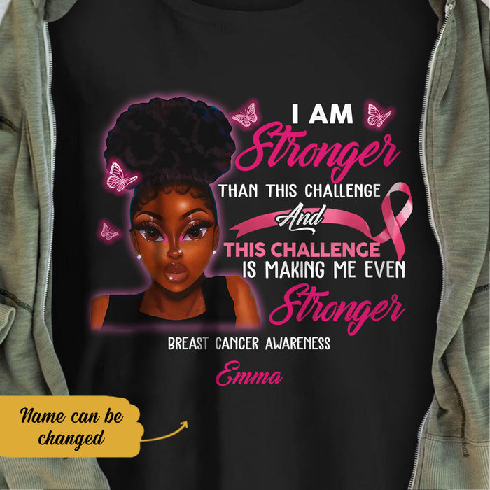 Personalized Challenge Me Breast Cancer BWA T Shirt AG101 28O58 1