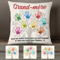 Personalized Mom Grandma Tree French Maman Mamie Pillow AP1513 95O58 thumb 1