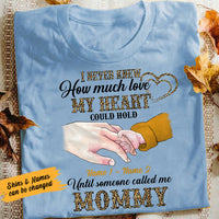 Personalized Mom Grandma Love Pattern T Shirt MR251 30O58 thumb 1