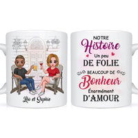 Personalized Gift For Couple French Our History Mug 30816 thumb 1
