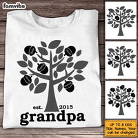 Personalized Dad Grandpa Tree T Shirt AP261 30O53 thumb 1