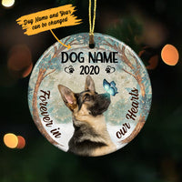 Personalized Forever In Our Hearts German Shepherd Dog Memorial  Ornament OB193 73O36 thumb 1