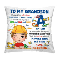 Personalized Gifts For Grandson Hug This Construction Machines Pillow 31452 thumb 1