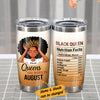 Personalized BWA Queens Are Born In Steel Tumbler JL111 29O34 1