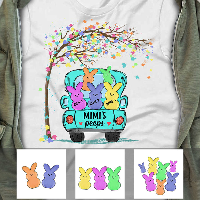 Personalized Grandma Peeps Easter T Shirt FB61 81O57 1