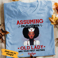 Personalized BWA Nurse Lady White T Shirt AG273 28O53 thumb 1