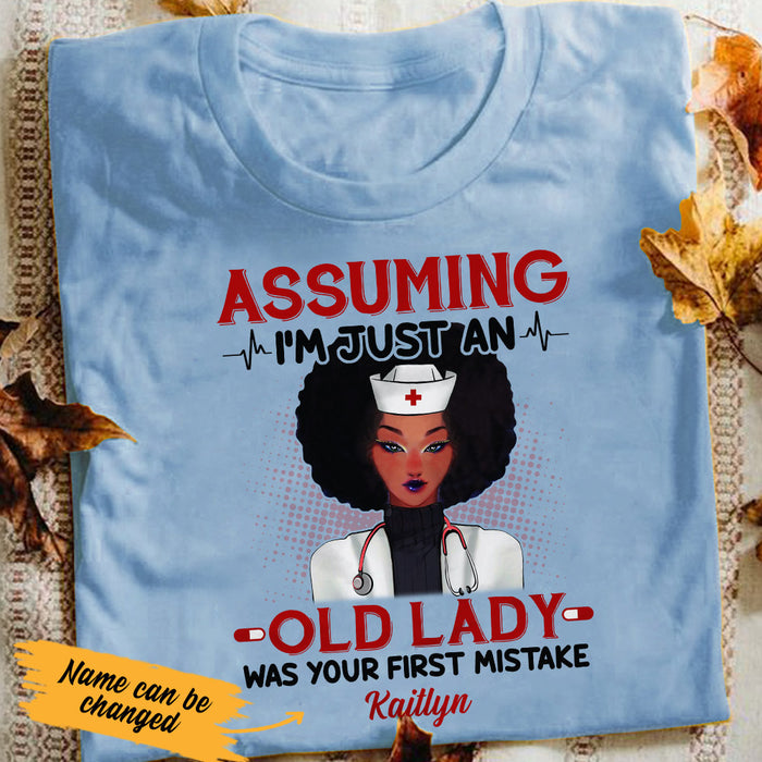 Personalized BWA Nurse Lady White T Shirt AG273 28O53 1