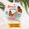 Personalized Memorial Mom Dad Butterfly Heaven Ornament OB242 99O60 1