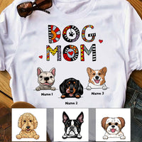 Personalized Dog Mom Cute T Shirt FB221 81O58 thumb 1