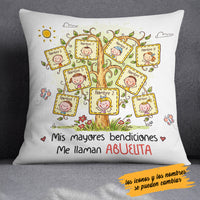 Personalized Mom Grandma Blessed Mamá Abuela Spanish Pillow AP273 30O34 (Insert Included) thumb 1