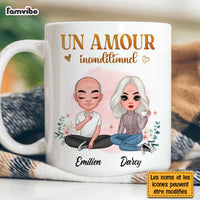 Personalized French Couples Gift Un Amour Inconditionnel Mug 30828 thumb 1