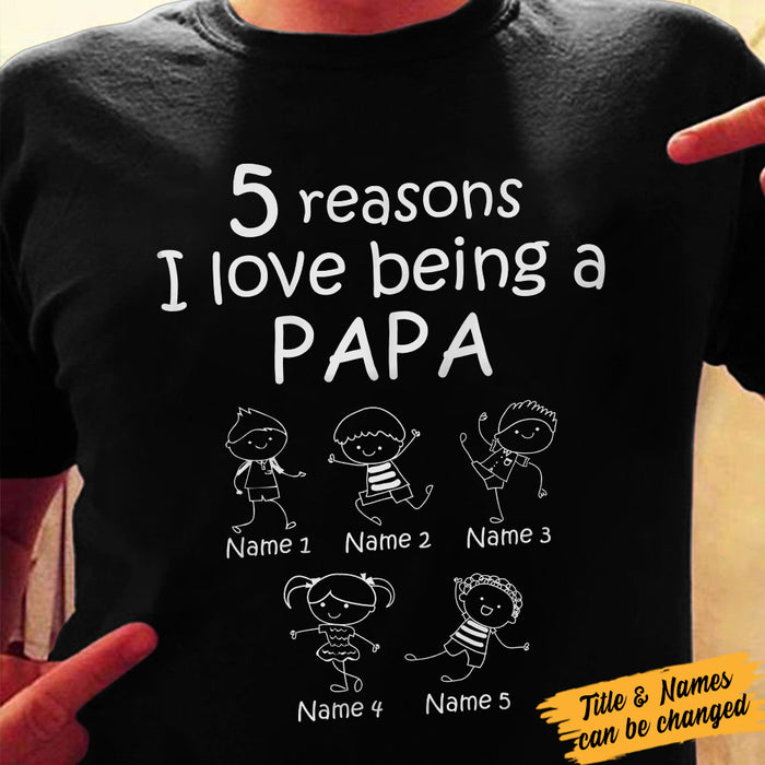 Personalized Grandpa Reasons T Shirt AP11 81O34 1