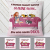 Personalized Dog And Wine Custom Pillow SB252 67O58 (Insert Included) 1