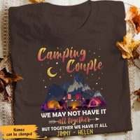 Personalized Camping Husband & Wife T Shirt JN173 95O65 thumb 1
