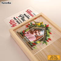 Personalized Memorial Gift Cardinal I Know Heaven Is A Beautiful Place Picture Frame Light Box 31602 thumb 1