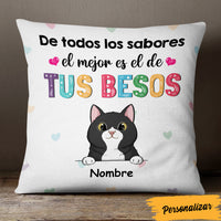 Personalized Spanish Gata Gato Cat Kiss Pillow AP164 65O47 (Insert Included) thumb 1