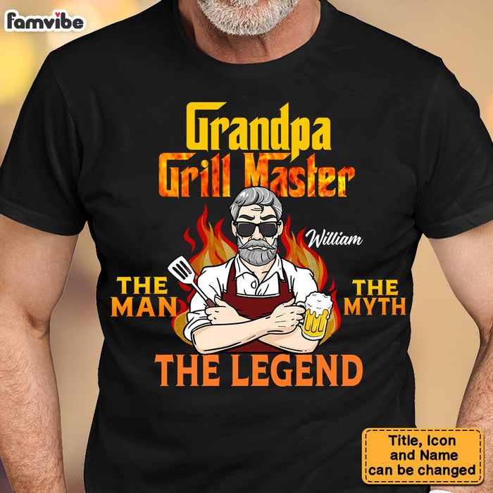 Personalized Gift For Grandpa Grill Master Shirt - Hoodie - Sweatshirt 27844 1