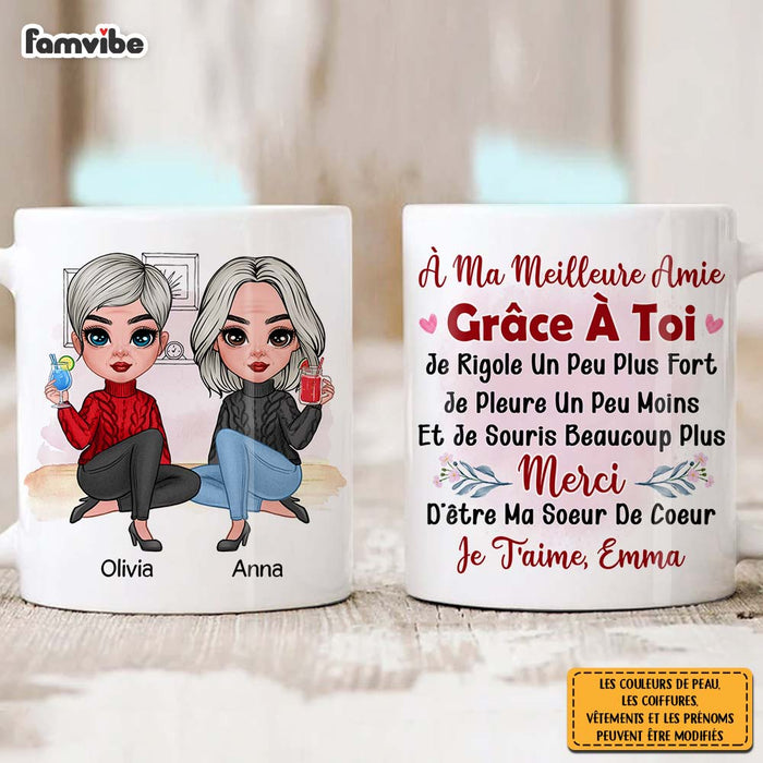 Personalized French Friend Gift À Ma Meilleure Amie Mug 30838 1