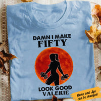 Personalized Gym Woman Age Look Good White T Shirt JL21 81O60 thumb 1