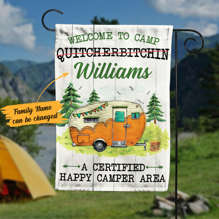 Personalized Camping Garden Flag JN303 85O58 1