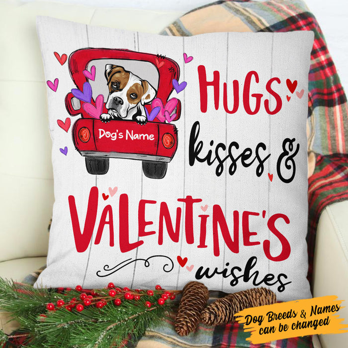 Personalized Dog Valentine Wishes Pillow DB101 67O53 (Insert Included) 1