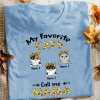 Personalized My Favorite Cat Call Mom Grandma T Shirt MR251 65O57 thumb 1