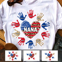 Personalized Mom Grandma Heart T Shirt MY241 95O47 thumb 1