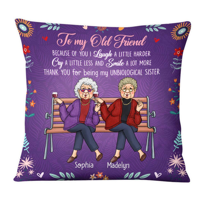 Personalized Gift For Friend Because Of You Pillow 30743 1