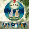 Personalized Santa Sleigh Dog Christmas Ornament OB301 30O36 1