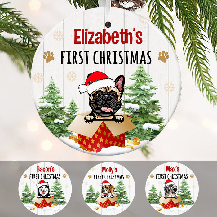 Personalized Dog First Christmas  Ornament SB291 67O34 1