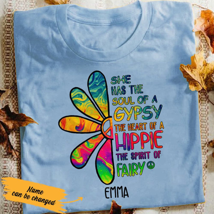 Personalized Hippie White T Shirt JN173 67O36 1