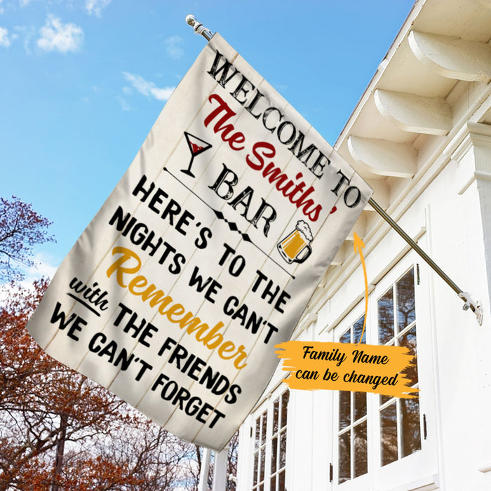 Personalized Backyard Bar Gardening Flag AG61 85O58 1