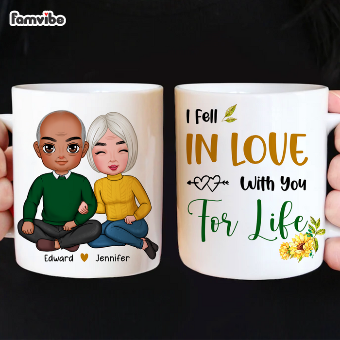 Personalized Couple Gift I Fell In Love With You For Life Mug 31177 1