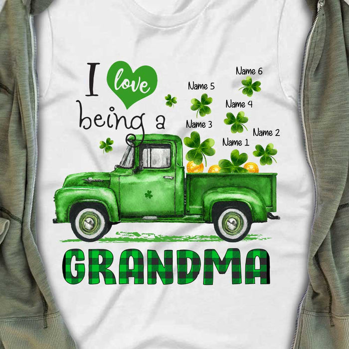 Personalized Grandma Patrick's Day T Shirt FB151 30O34 1