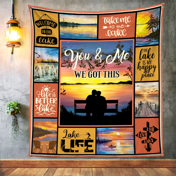 Lake You And Me Fleece Blanket JL12 30O58 1