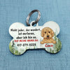 Personalized Dog Lost Hund German Bone Pet Tag AP93 81O58 1