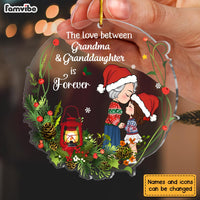 Personalized Gift For Granddaughter Grandson Love Between Grandma Is Forever Ornament 30376 thumb 1